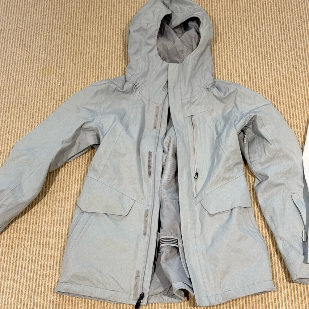 The North Face Cream Quilted Jacket
